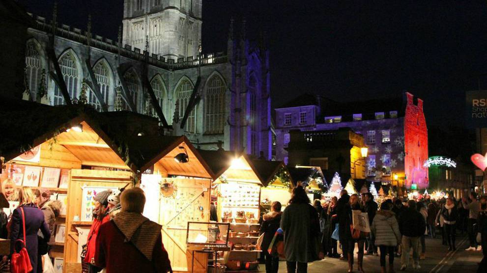 Christmas market in England