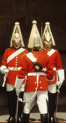Guards on parade